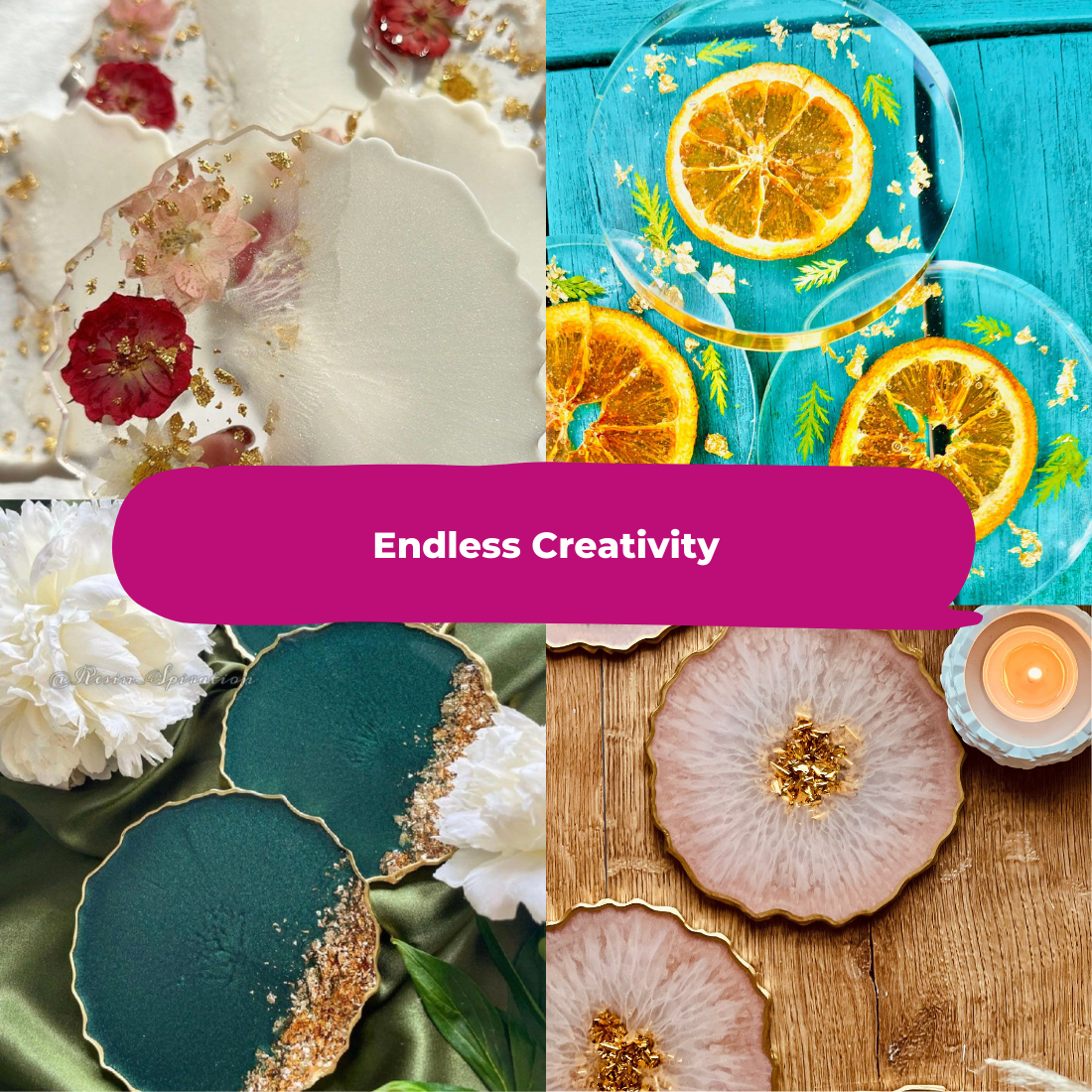Resin Art Coaster Making Kit