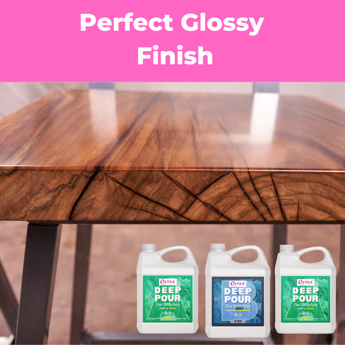 6KG 2:1 Deep Casting Resin for River Table Making