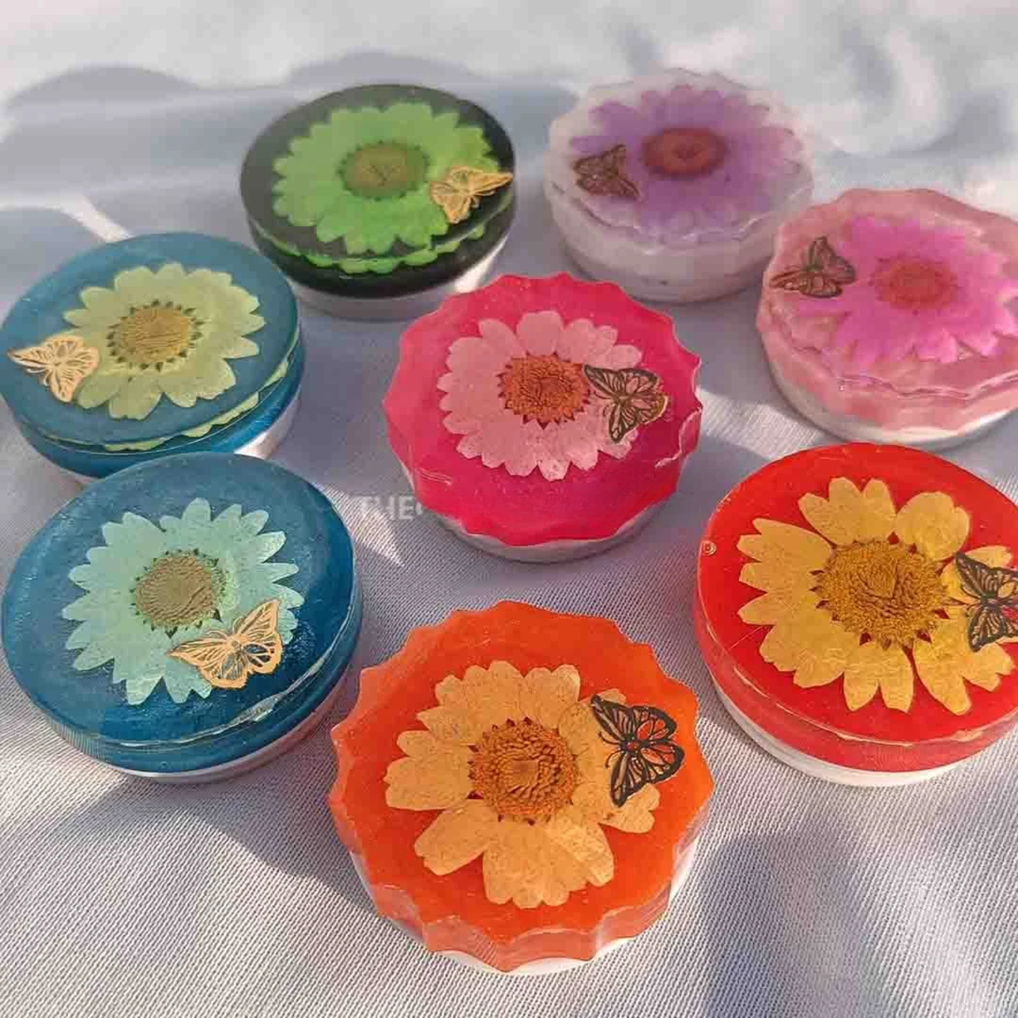 4pcs Keychain Hexagon Mix Resin Mould