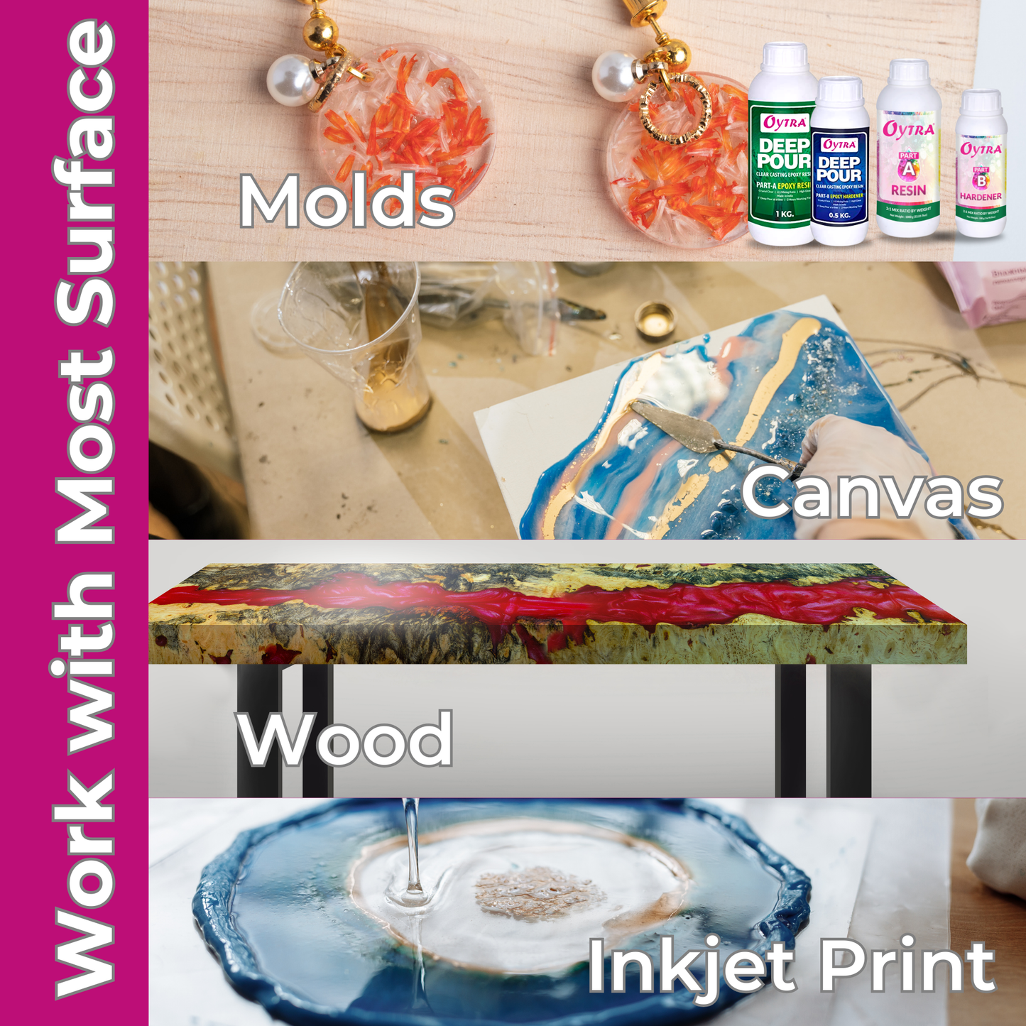 3Kg Deep Pour & Art Resin Hardener Combo