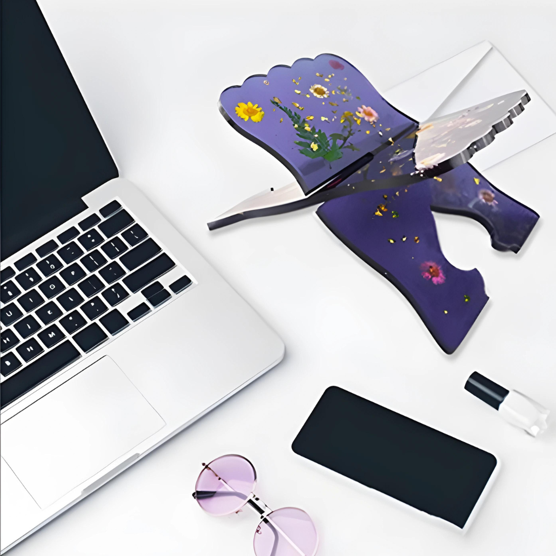 Big Book Stand Holder Resin Art Silicone Mould 1 Pc