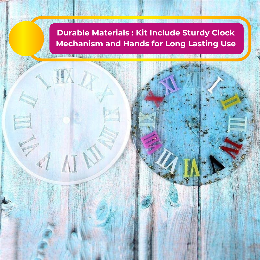 Resin Art Clock Making Kit
