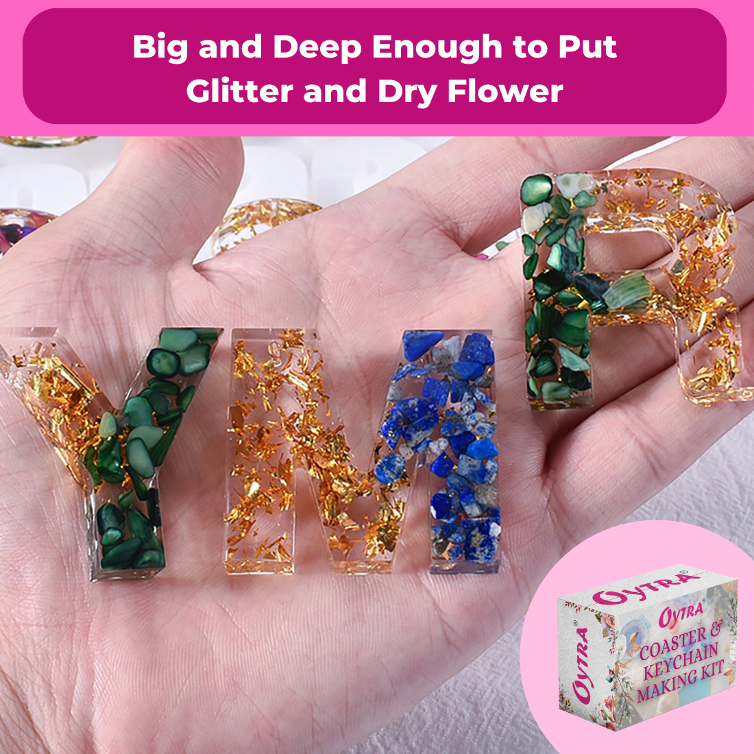 Resin Art Coaster & Keychain Making Kit