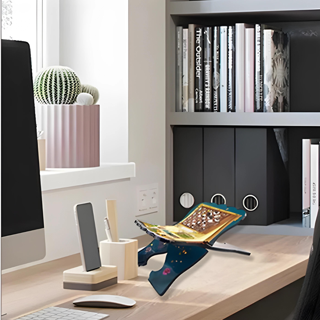Big Book Stand Holder Resin Art Silicone Mould 2 Pc