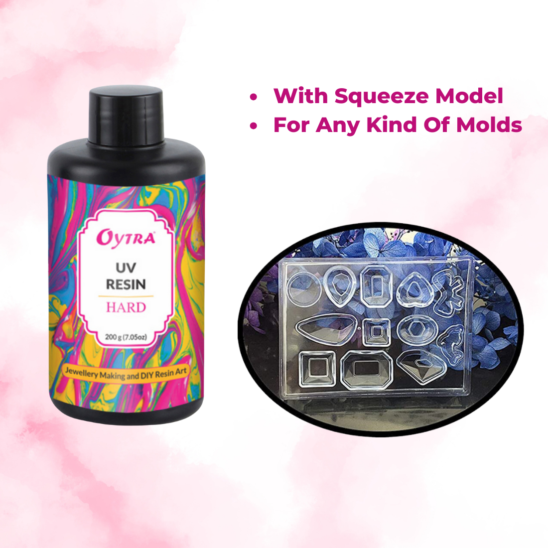 2kg Uv Resin Hard Clear Glossy Finish DIY Jewelry