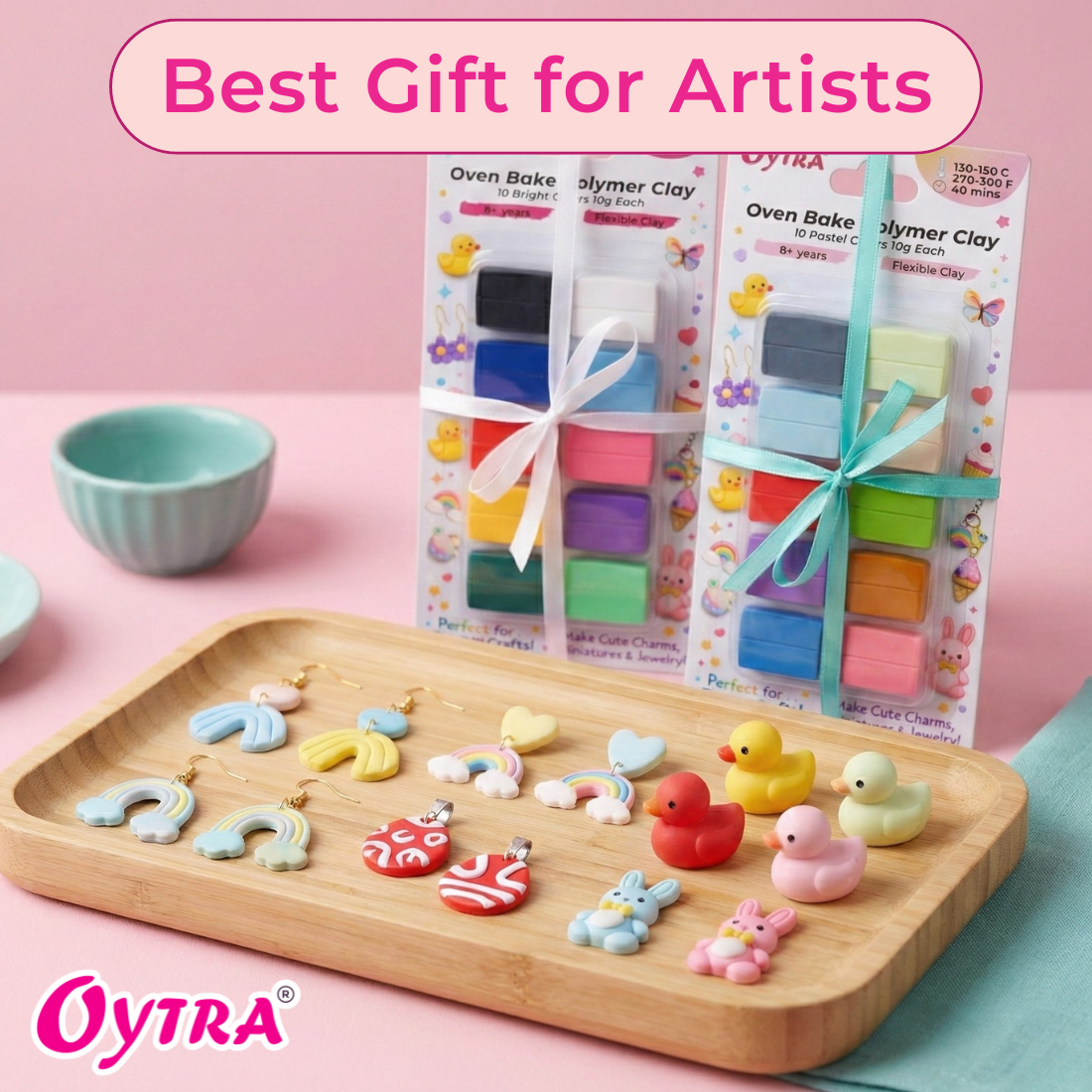 20 Color Polymer Oven Bake Clay Set for Jewelry Earrings Making