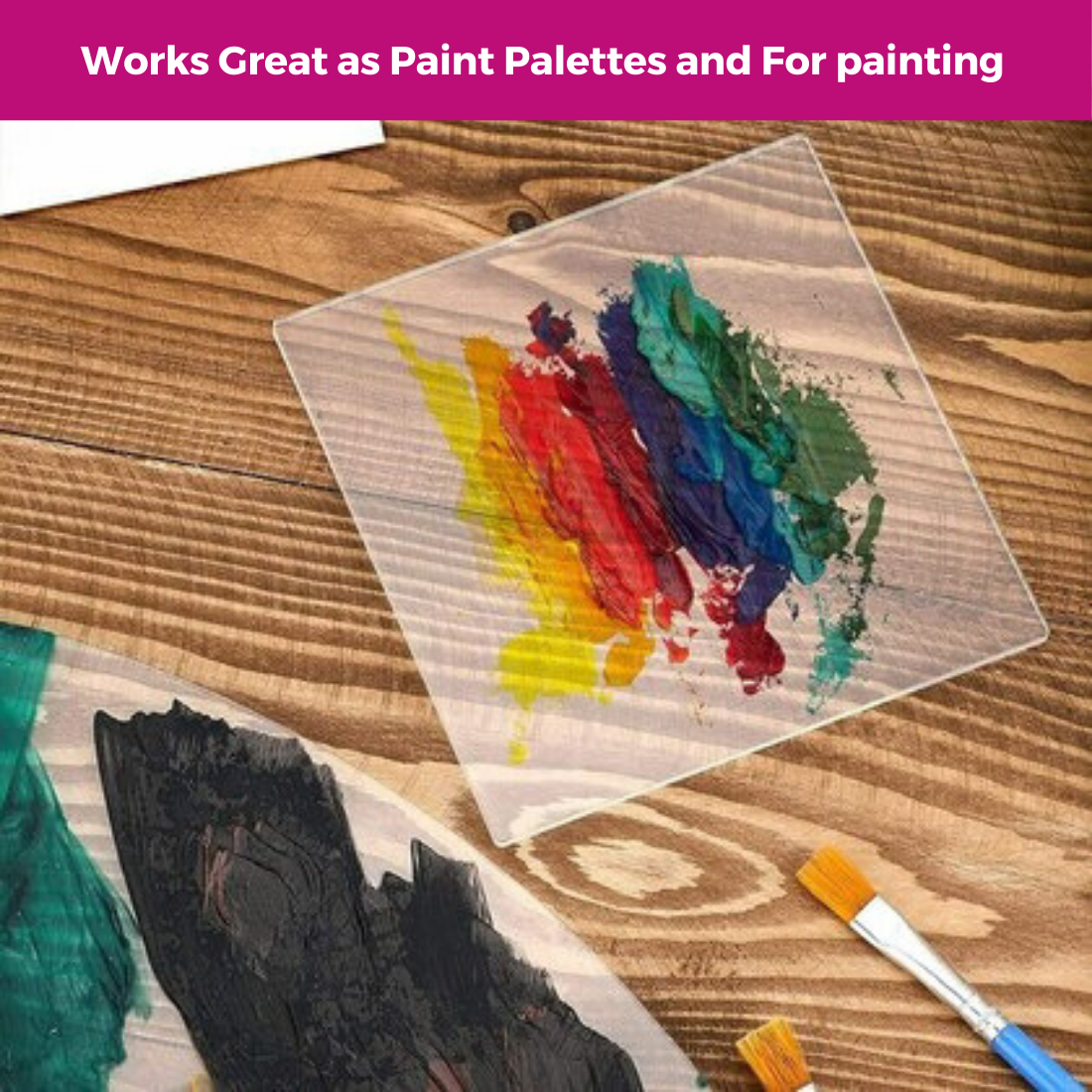 Oytra Acrylic Sheets Transparent Square Panels  (20×15 Cm)