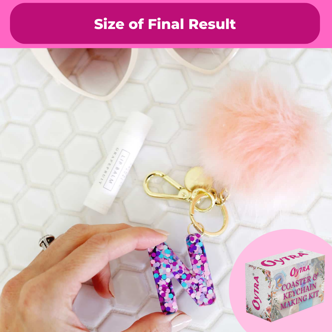 Resin Art Coaster & Keychain Making Kit