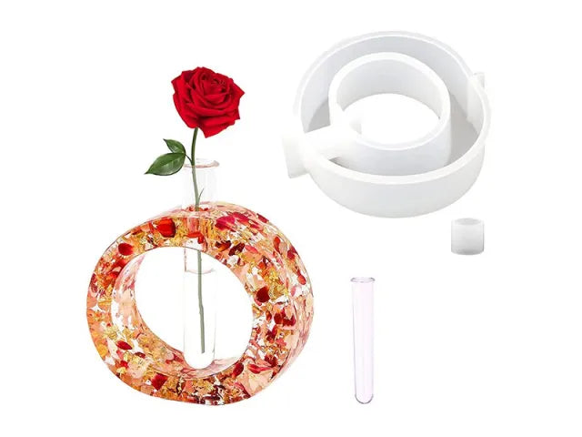 5 Inch Round Planter Mould with Tube