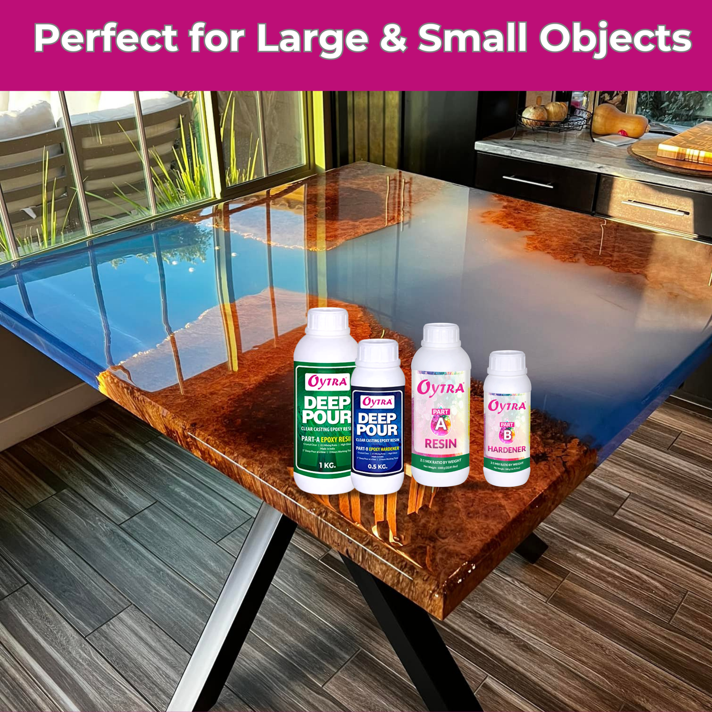 3Kg Deep Pour & Art Resin Hardener Combo