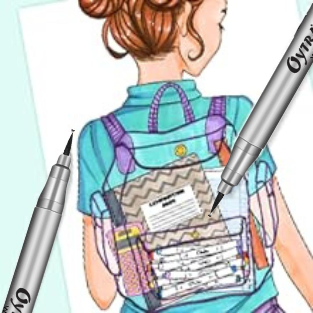 Black Fineliners Pen Set of 6 Pcs