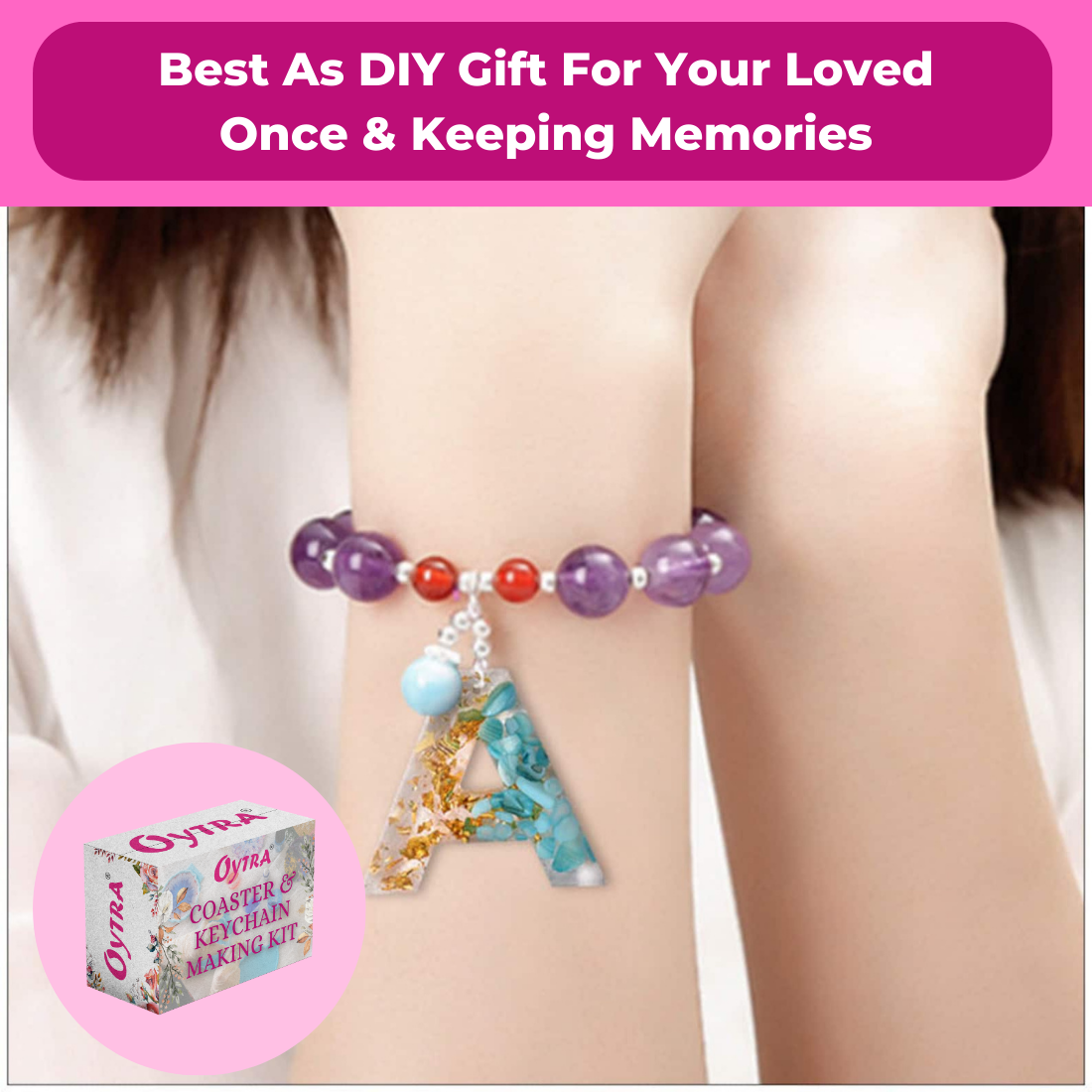 Resin Art Coaster & Keychain Making Kit