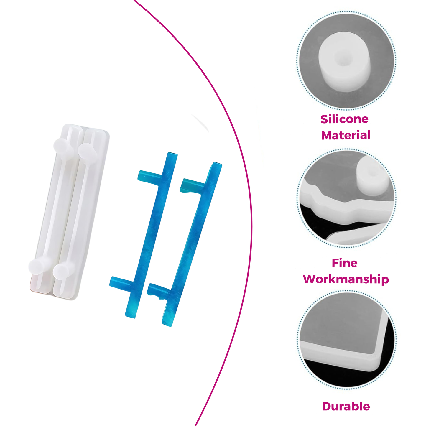 Straight Handle Premium Silicon Resin Mould