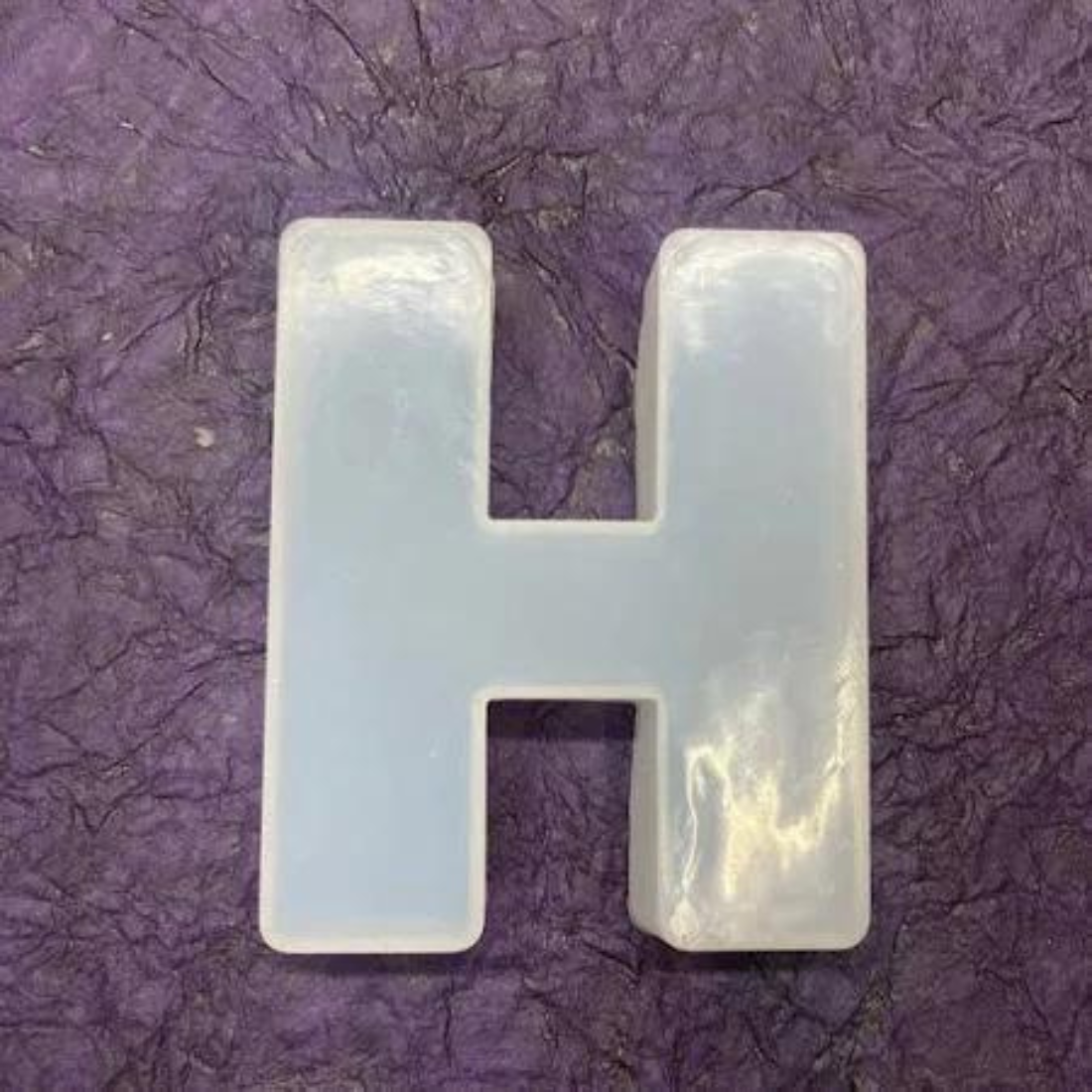 3D Silicone Resin Mould Alphabet "H" (4inch)