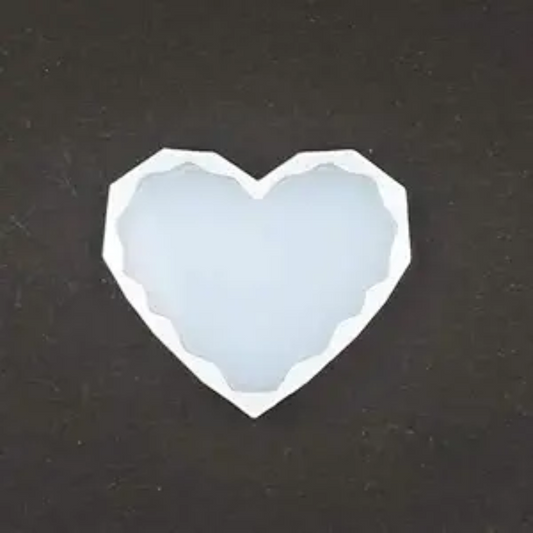 3 Inch Diamond Heart Silicone Mould