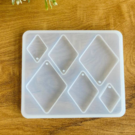 6 Cavity Rhombus Shape Resin Mould