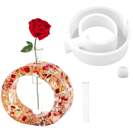 5 Inch Round Planter Mould with Tube