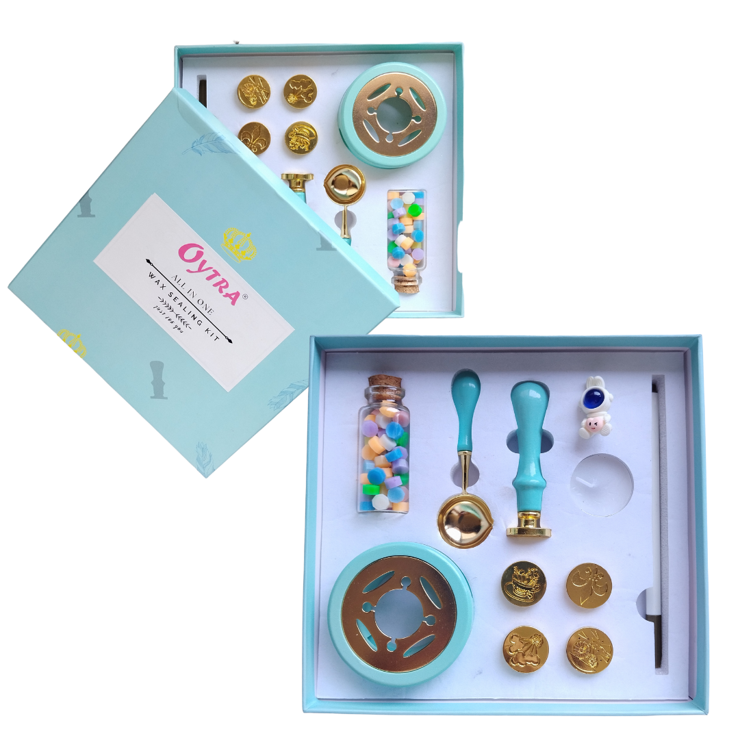 Oytra Wax sealing kit for Sealing Envelopes, Postcard Decoration Art