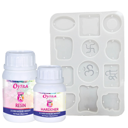 Resin Art Rakhi Making Kit