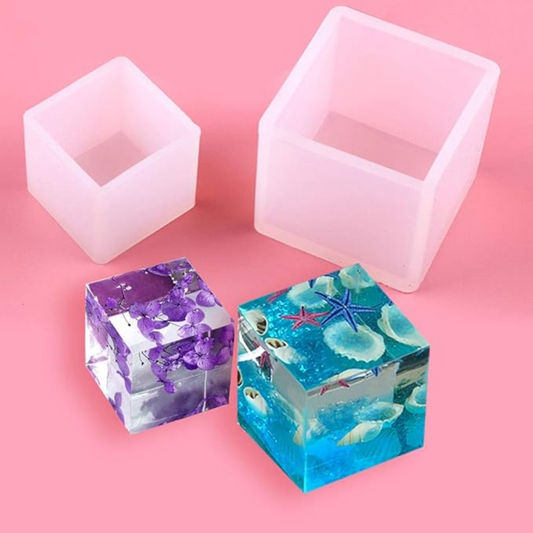 5pcs Cube Silicone Mould Set