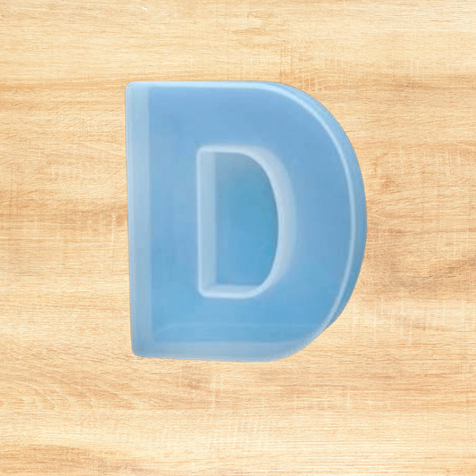 3D Silicone Resin Mould Alphabet D (4inch)