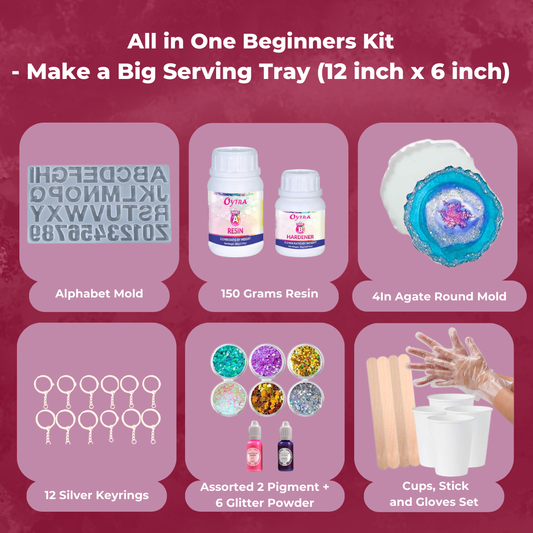 Resin Art Coaster & Keychain Making Kit