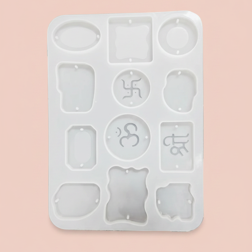 12 Cavity Silicone Rakhi Mould for Resin Art
