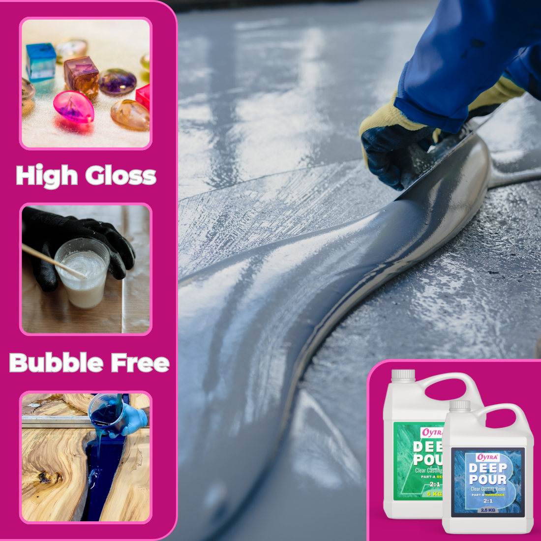 60 Kg Deep Pour Casting Resin Wholesale Bulk Pack