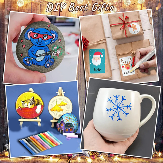 Acrylic Paint Marker Pens 2mm-3mm Tip 12 Pen/Set