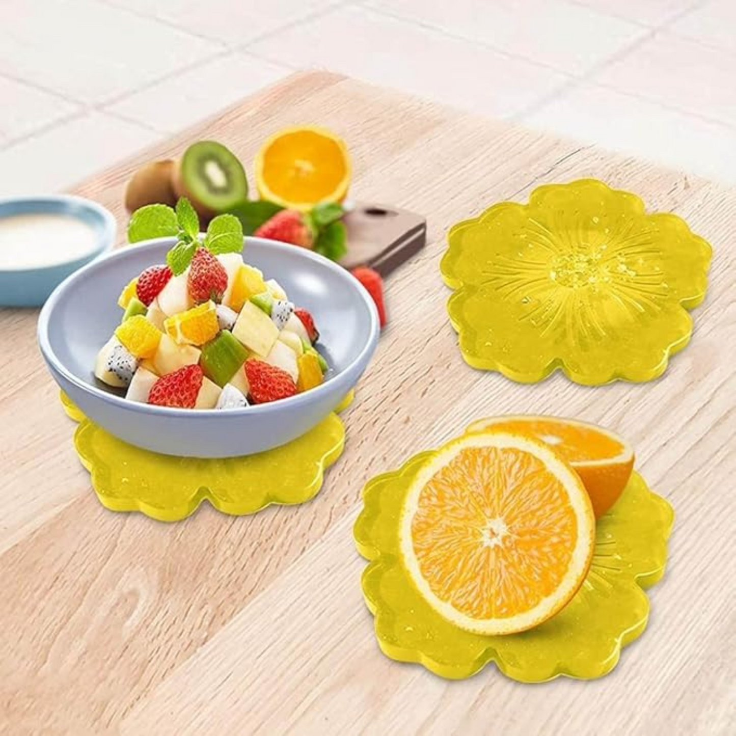 Resin Flower Coaster Mould
