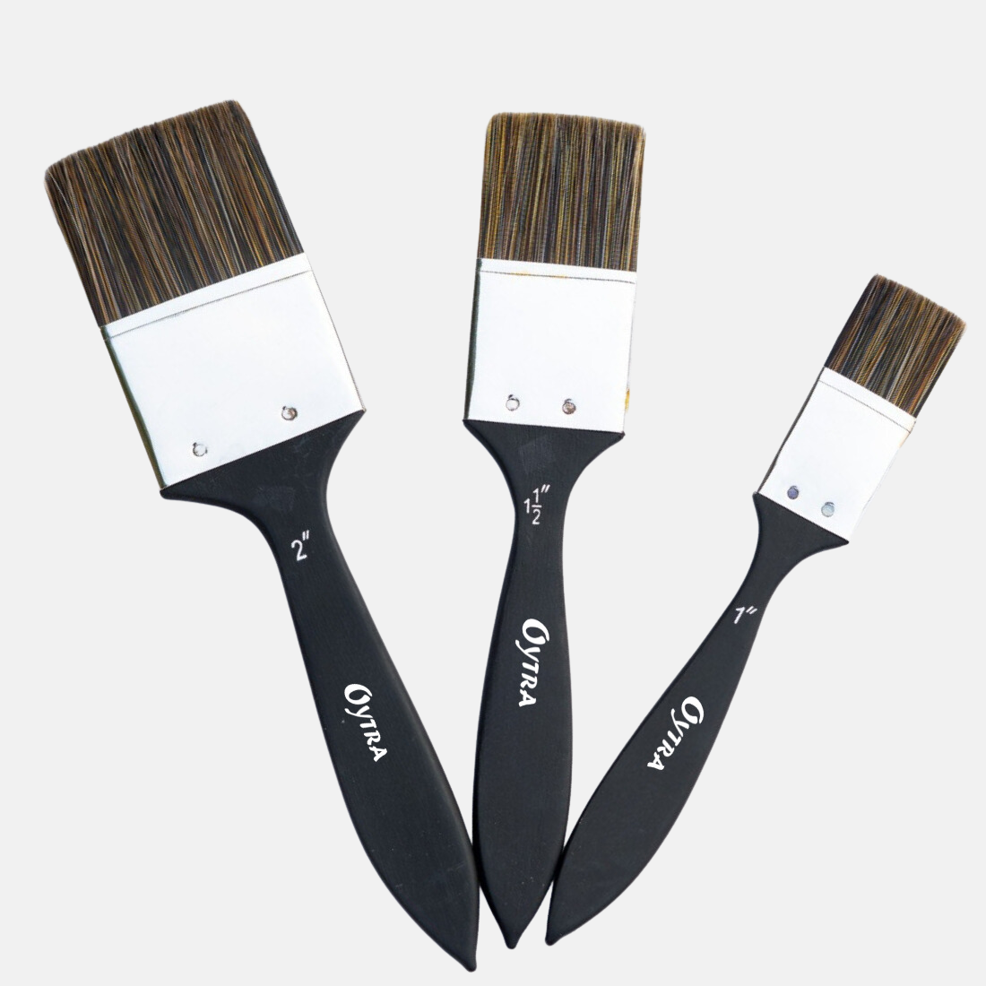 Flat Inch Wash Paint Brushes Set