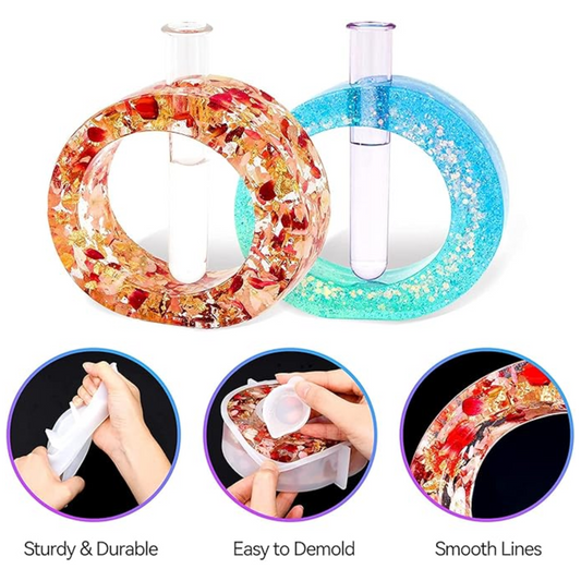 5 Inch Round Planter Mould with Tube