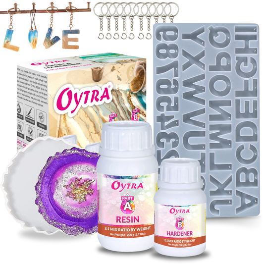 Resin Art Coaster & Keychain Making Kit