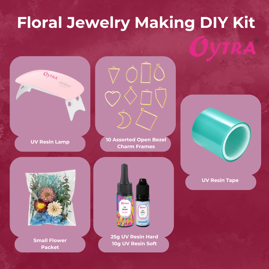 Oytra UV Resin Jewellery Making Kit for Beginners