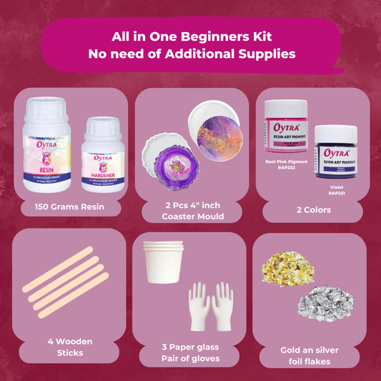 Resin Art Coaster Making Kit