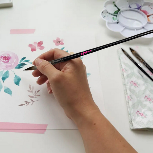 Oytra Mop Brush 4 Pcs Set for Artists Painting Calligraphy