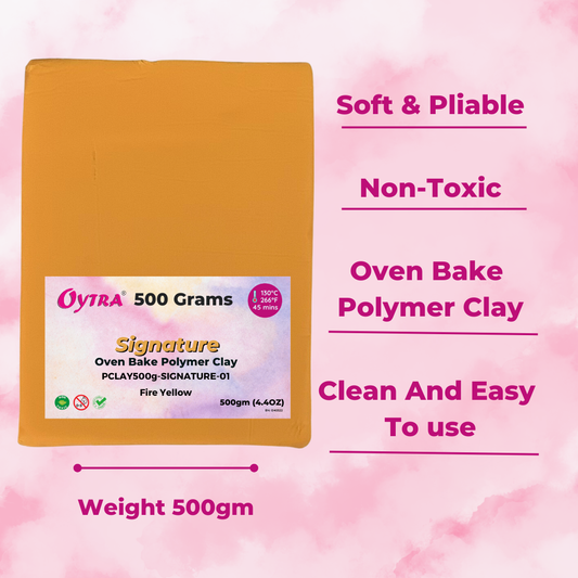 500g Polymer Clay SIGNATURE Series (04 Fire Yellow)