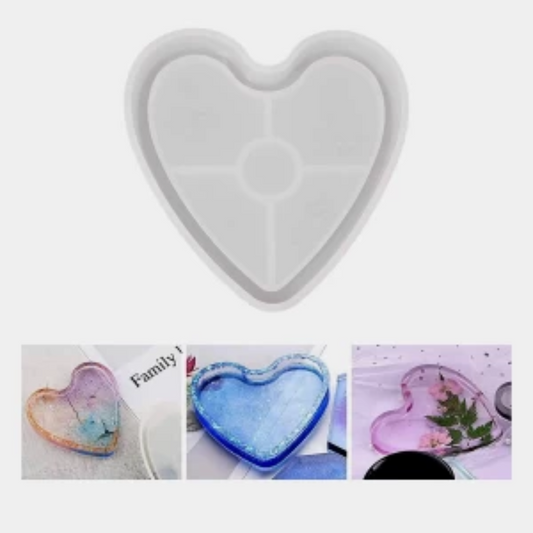 Resin Heart Border Mould 4 Inch