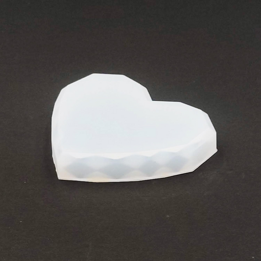 3 Inch Diamond Heart Silicone Mould