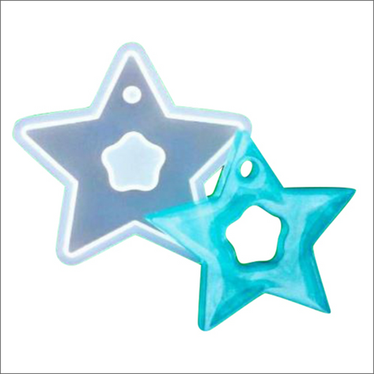Star Resin Coaster Mould 4 Inch