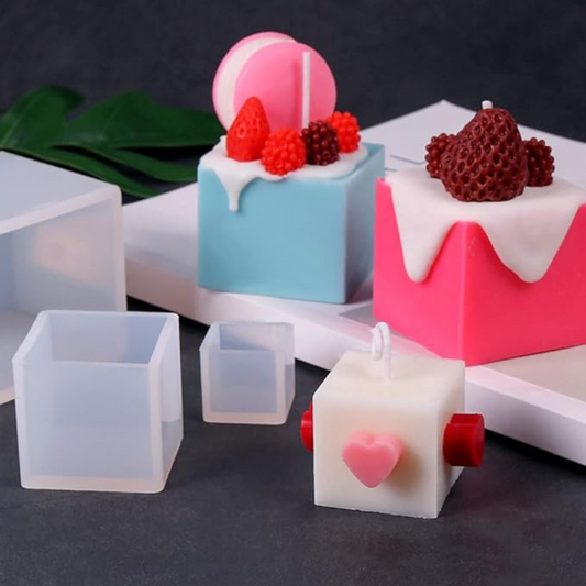 5pcs Cube Silicone Mould Set