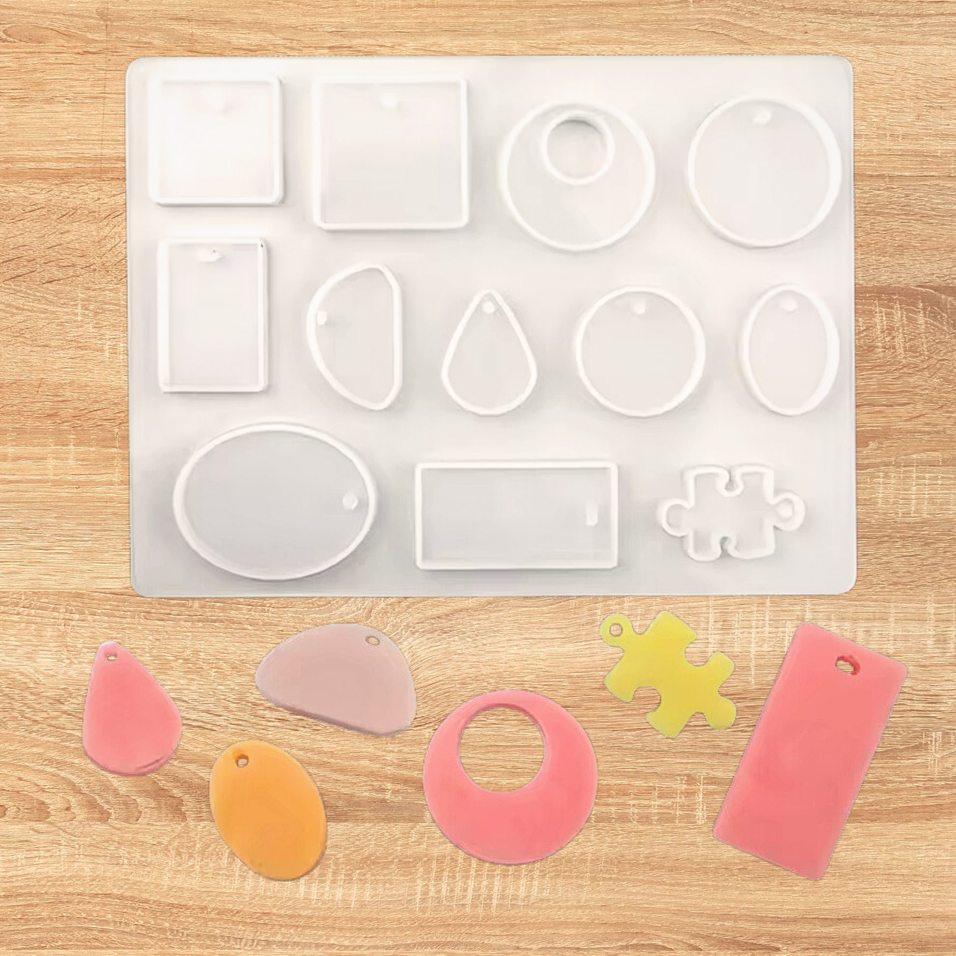 Resin Liquid Silicone Mould for epoxy resin art DIY coaster making tray casting and craft projects
