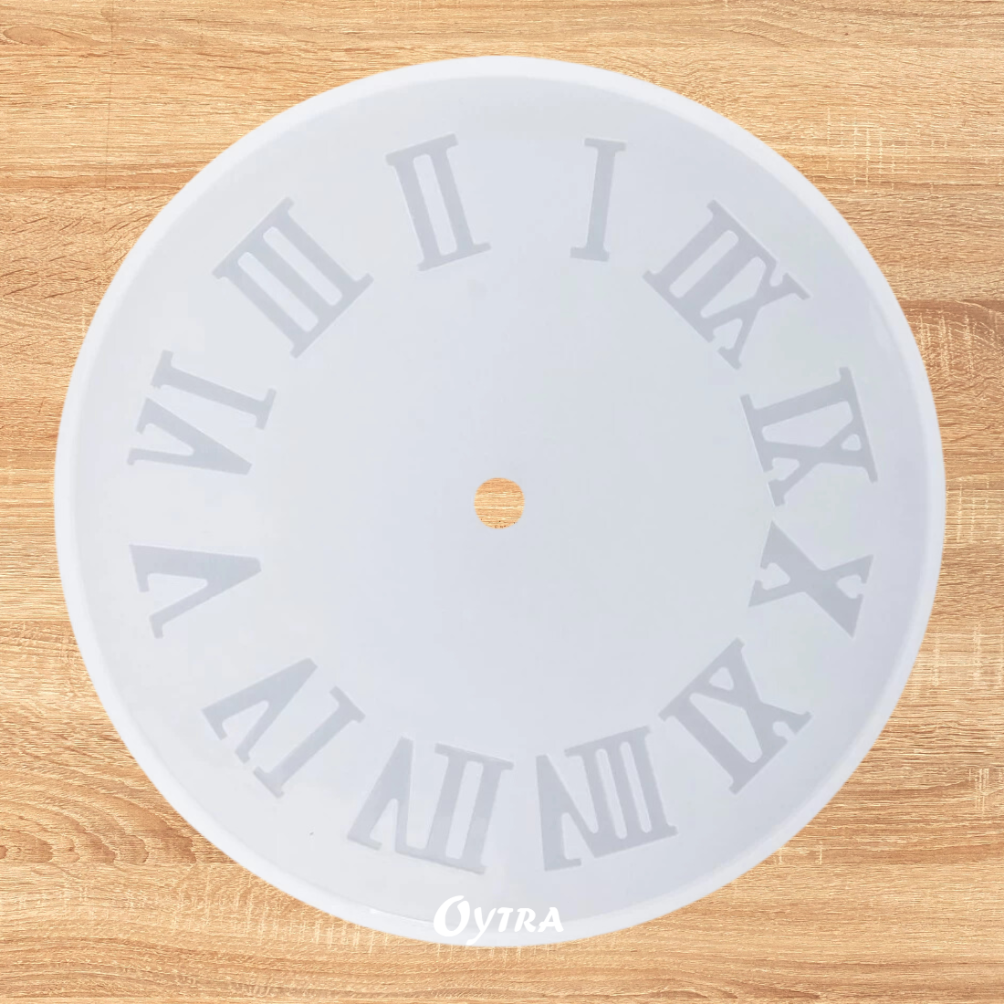 Clock Resin Art Mould with Roman Numerals (8 Inch)