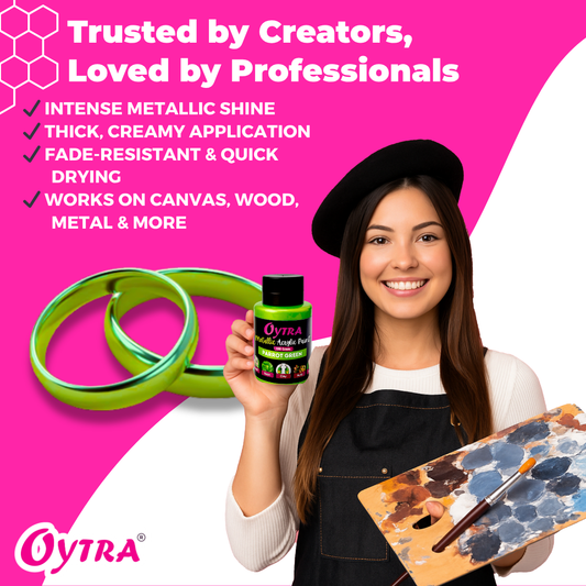 Acrylic Metallic Color Bottles 100ml