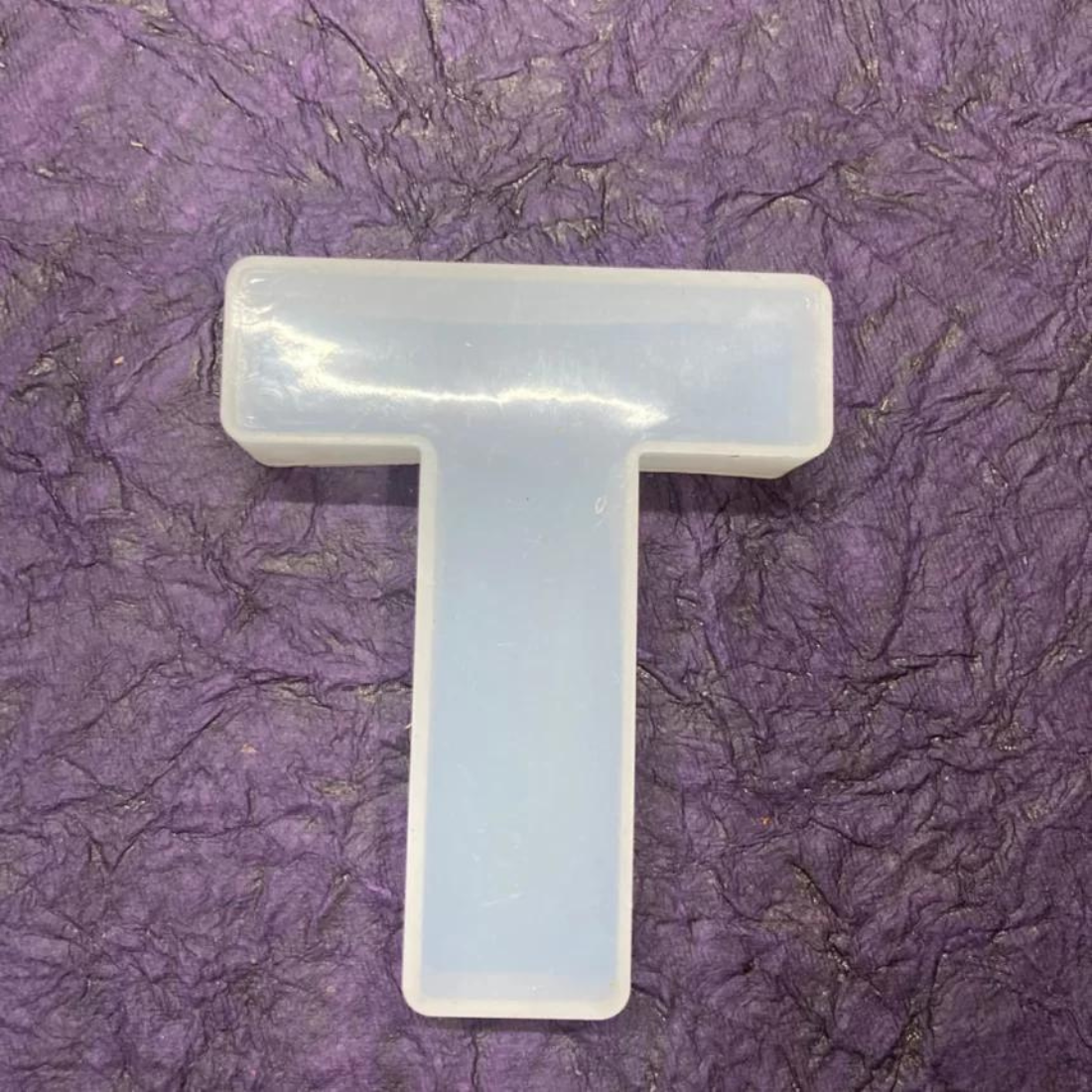 3D Silicone Resin Mould Alphabet T (4inch)