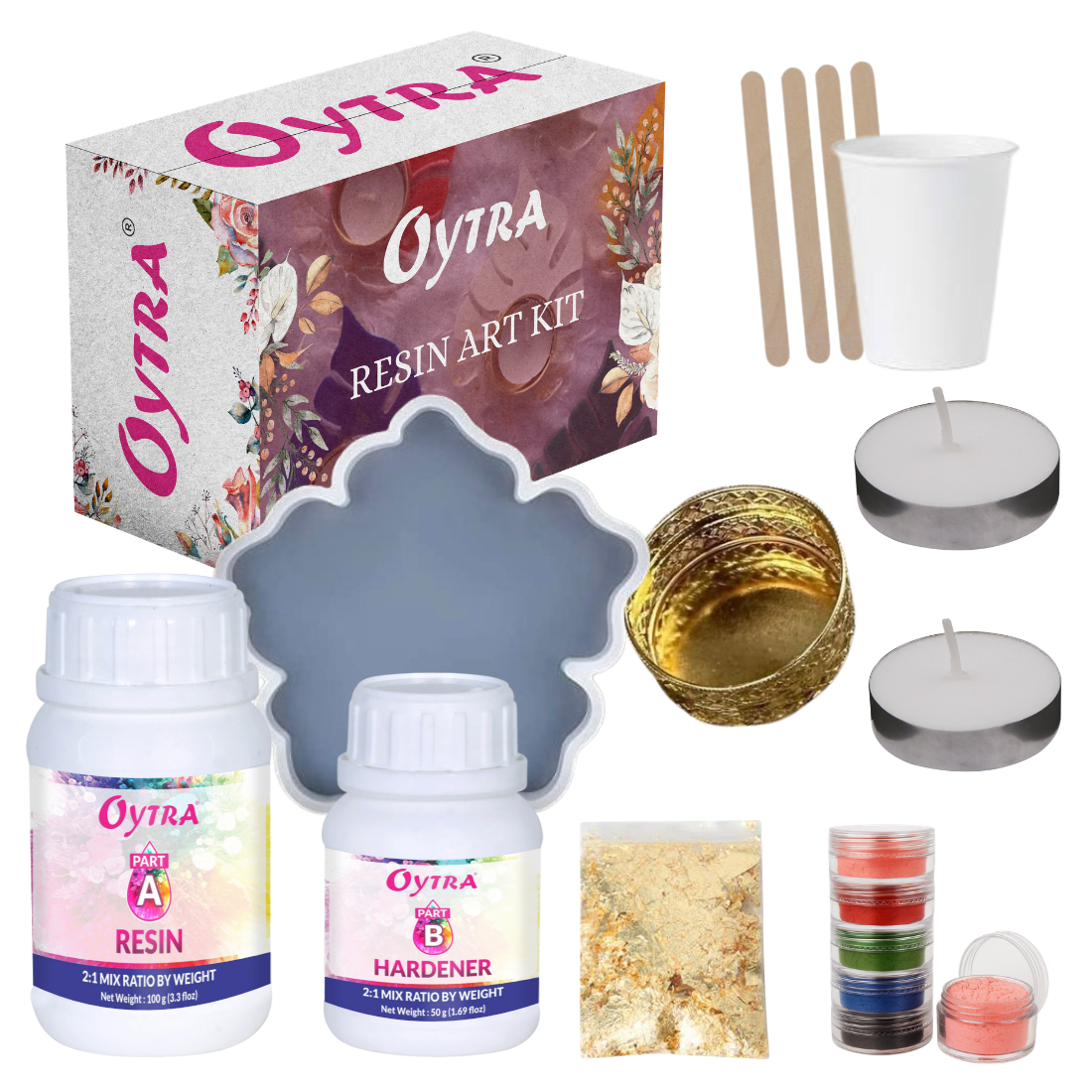 Resin Art Tea Light Holder Kit
