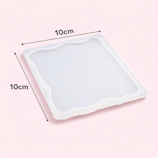 Square Zigzag Silicone Mould 4 Inch for Art Resin DIY Casting
