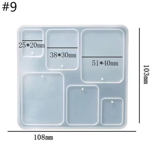 6 Cavity Rectangle Shape Resin Mould