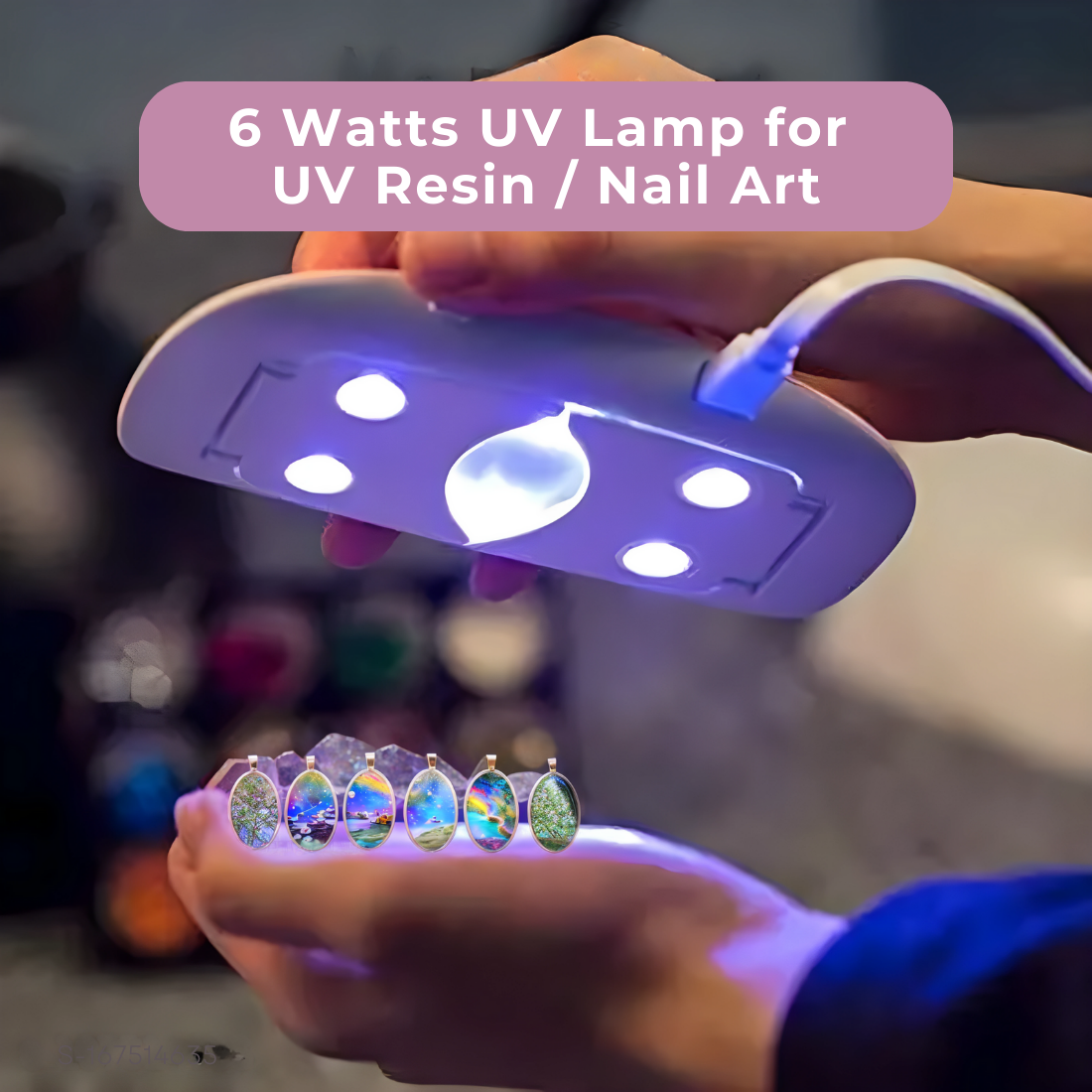 Mini USB UV Lamp for Resin / Nail Art (6W 45-60S)