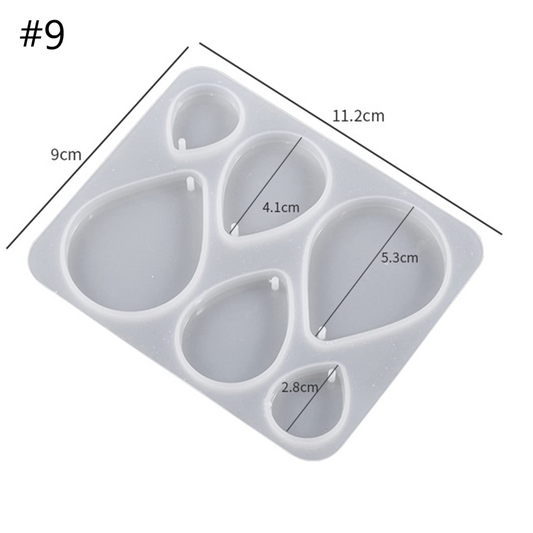 6 Cavity Drop Shape Resin Mould